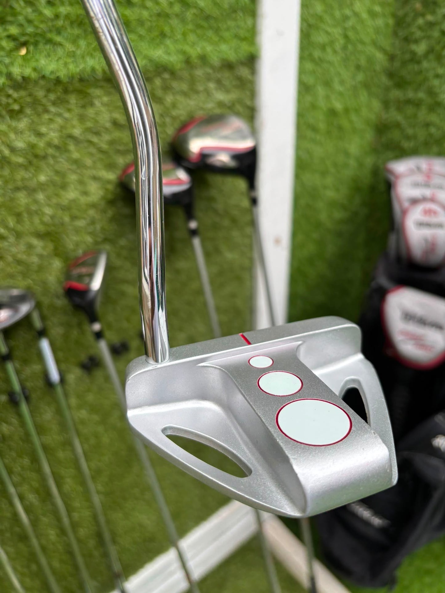 Wilson Deep Red Full Matching Golf Set (5–SW) with Titleist Stand Bag