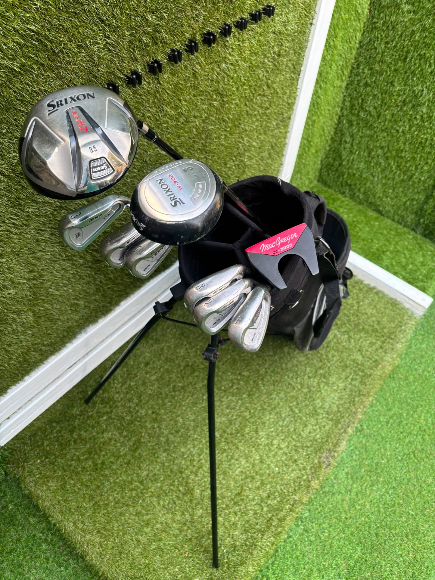 Mizuno T-Zoid / MX-23 Irons + Srixon ZR-800 Driver & W-302 3 Wood Golf Set