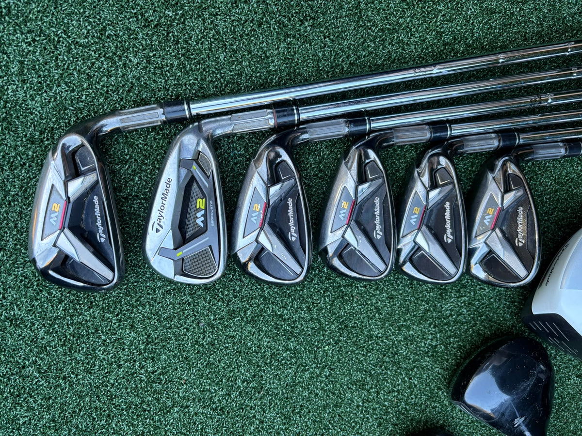 TaylorMade M2 6–SW Irons, R1 Driver, Cobra 3 Wood, Rescue Hybrid, PING Putter & TaylorMade Bag