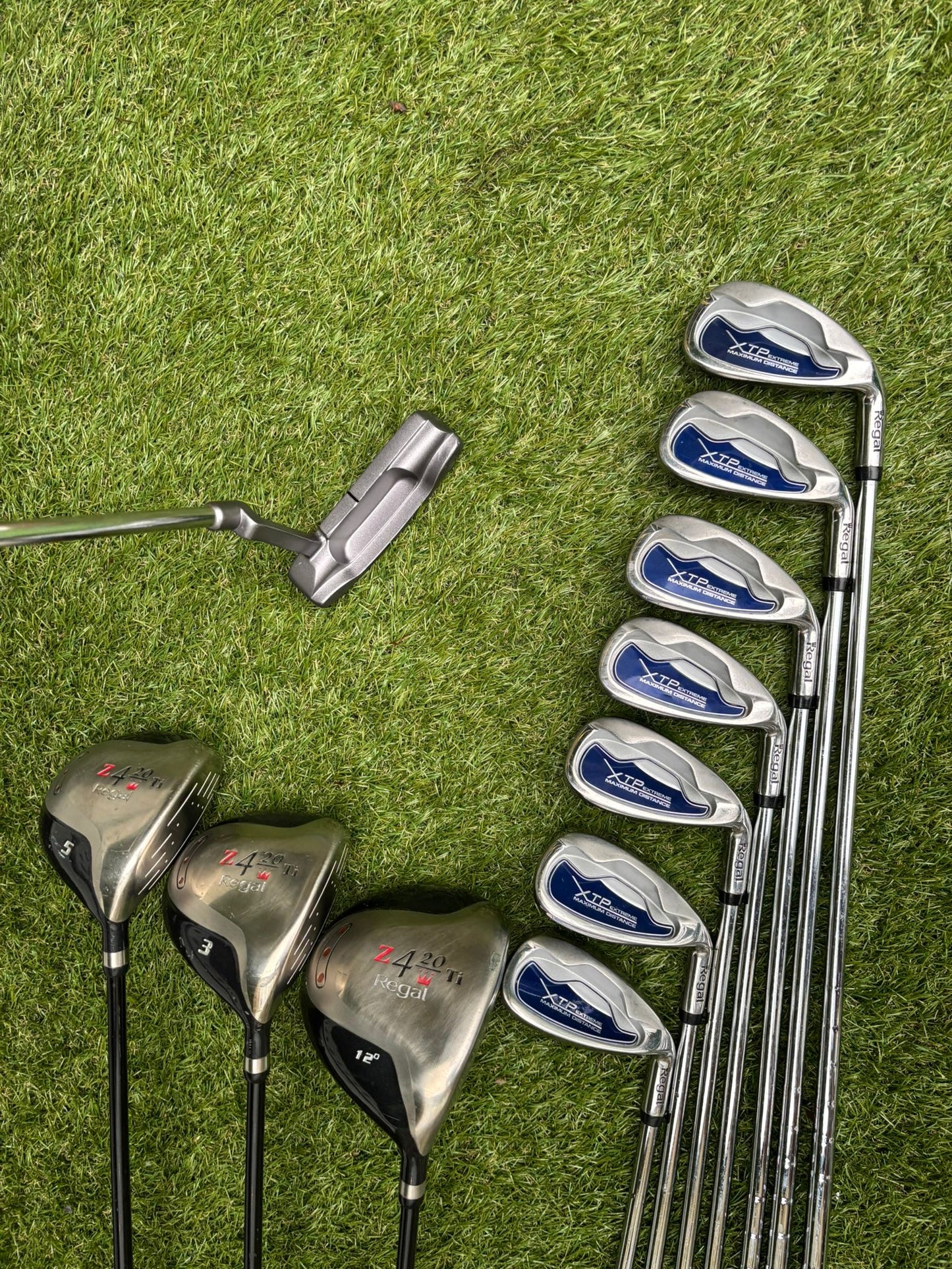 Regal Z4 Titanium Woods + XTP Irons + Nike Stand Bag – 11-Club Golf Set