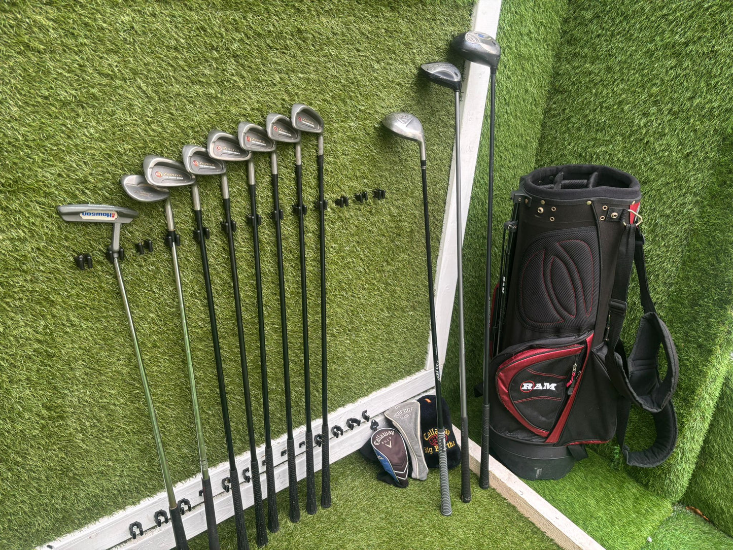 Mizuno Zephyr Irons + Callaway Big Bertha Woods + Hybrid + Wedge + Stand Bag (11 Clubs)