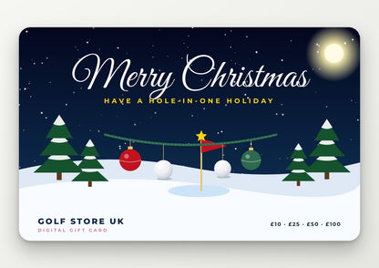 Golf Store UK digital gift card – Merry Christmas golf design