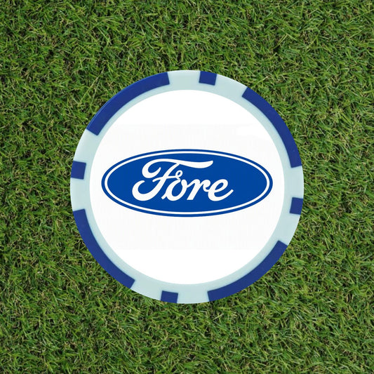 Fore novelty poker chip