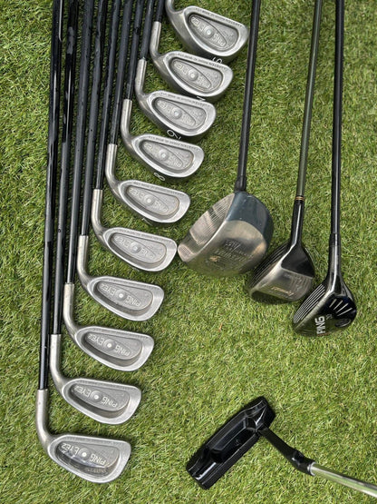 PING Eye 2 Full Set (White Dot • 1-SW + Woods + Hybrid + Putter + Bag)