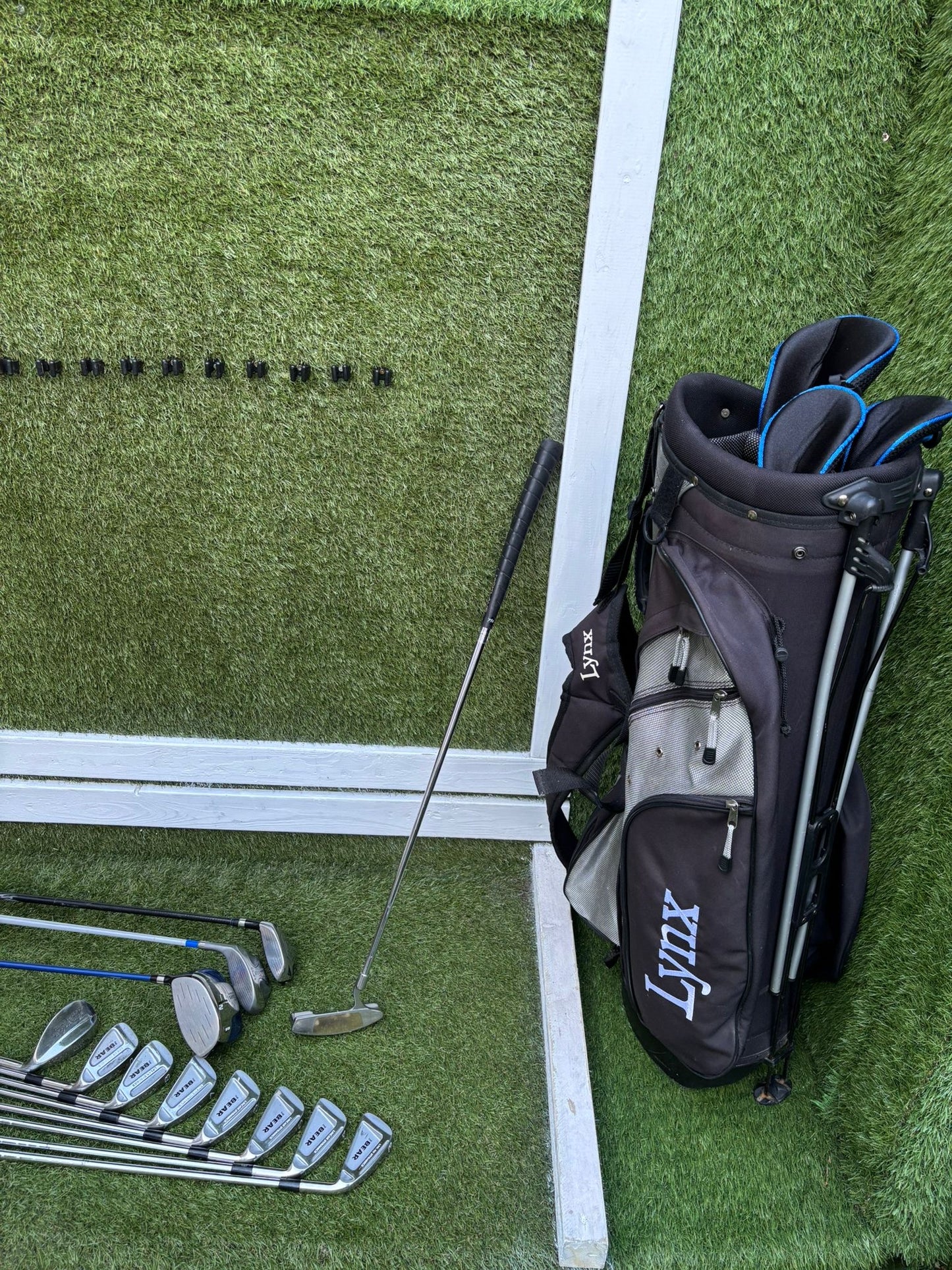 Jack Nicklaus Bear Iron Set + John Letters Driver + Woods + Bag – Full Starter Setup