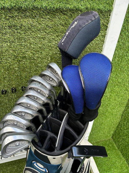 PING Eye 2 Full Set (White Dot • 1-SW + Woods + Hybrid + Putter + Bag)