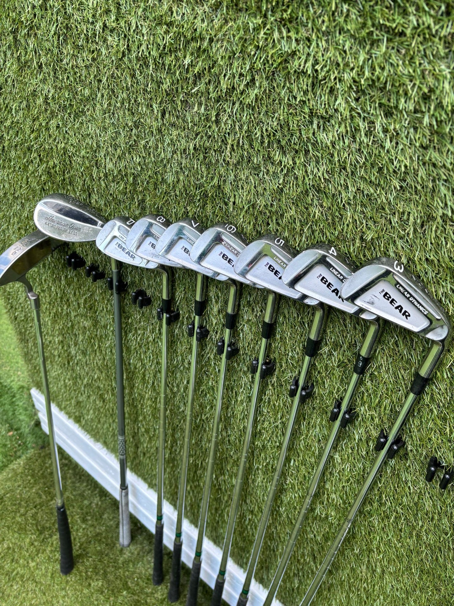 Jack Nicklaus Bear Iron Set + John Letters Driver + Woods + Bag – Full Starter Setup