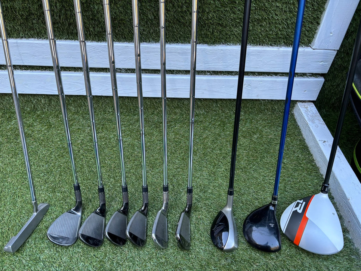 TaylorMade M2 6–SW Irons, R1 Driver, Cobra 3 Wood, Rescue Hybrid, PING Putter & TaylorMade Bag