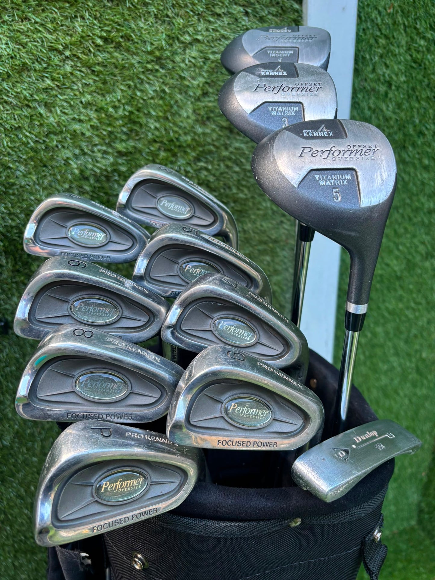 Pro Kennex Performer Oversize Golf Set with Matching Woods, Headcovers & Regal Bag