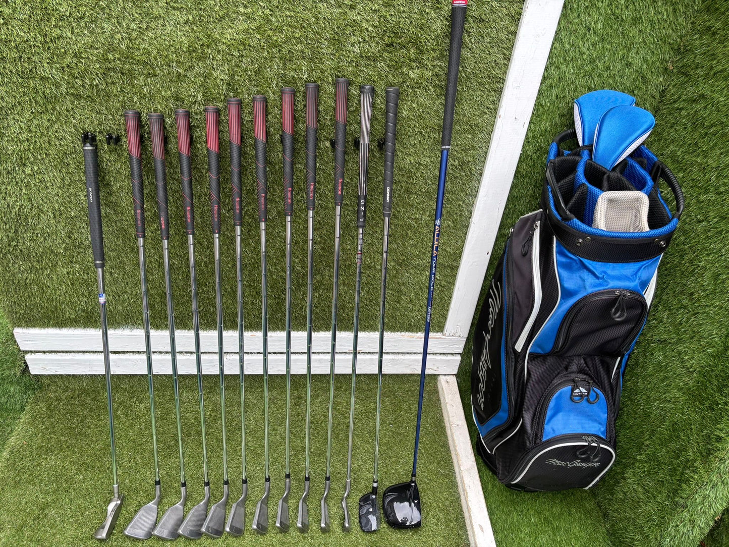 Z-Model II 3-SW Irons, Ping Zing 2 Red Dot 2 Iron, Driver, Hybrid & MacGregor Bag
