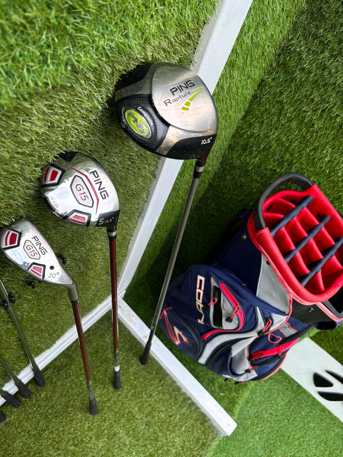 Ping G15 Complete Golf Set + Rapture Driver, Glide Wedges & Cobra Cart Bag