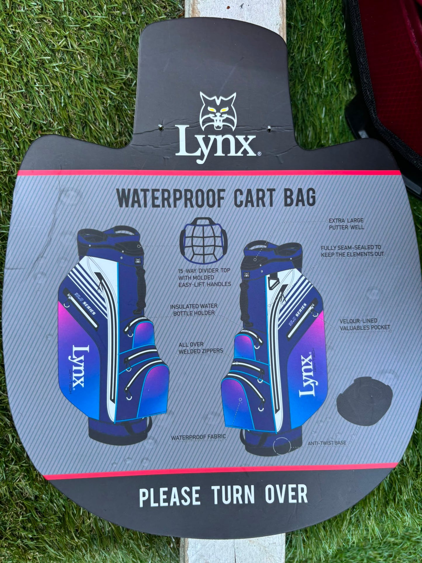 Nike Slingshot 4D Irons, Nike Driver, Cobra 4 Wood, Nike VR_S Hybrid, Odyssey Putter, New Lynx Waterproof Cart Bag