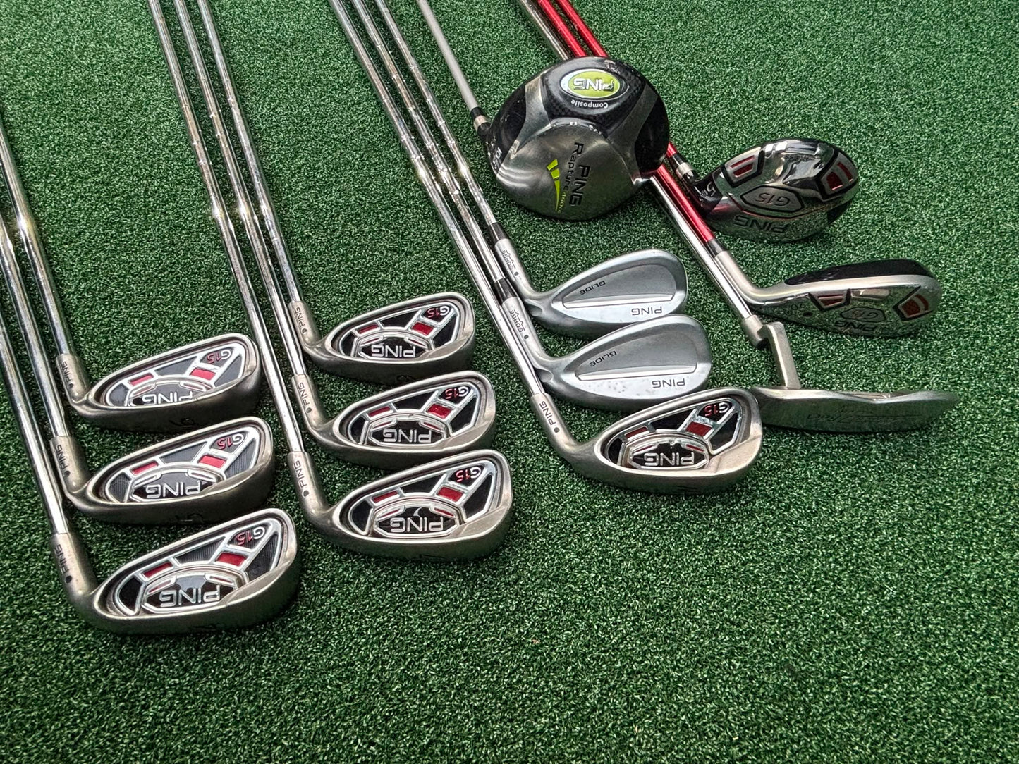 Ping G15 Complete Golf Set + Rapture Driver, Glide Wedges & Cobra Cart Bag