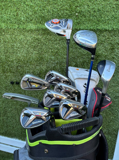 TaylorMade M2 6–SW Irons, R1 Driver, Cobra 3 Wood, Rescue Hybrid, PING Putter & TaylorMade Bag