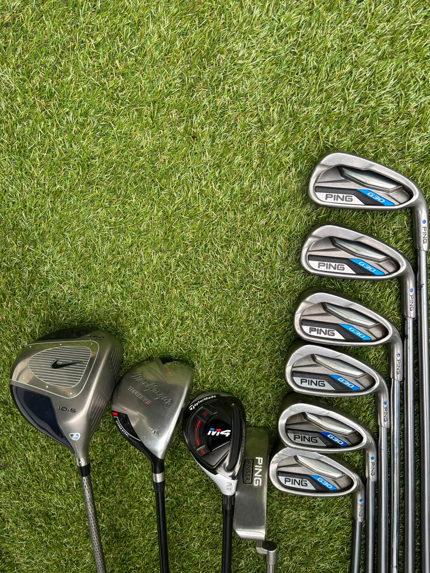 Ping G30 Graphite Irons 6-U, TaylorMade M4 Rescue, Nike SQ Driver & Callaway Stand Bag Stunning Set