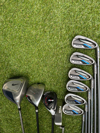 Ping G30 Graphite Irons 6-U, TaylorMade M4 Rescue, Nike SQ Driver & Callaway Stand Bag Stunning Set