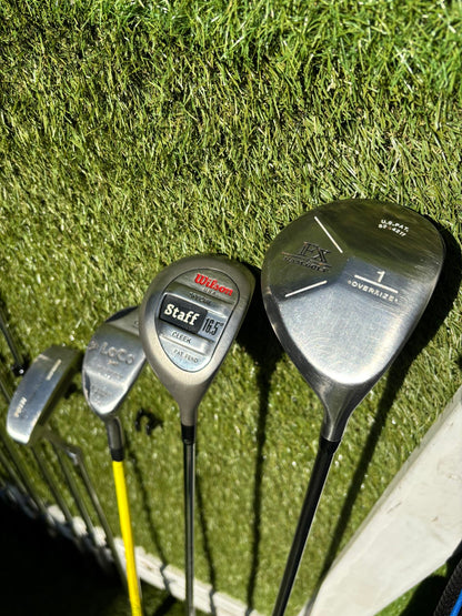 Tristar II 3–SW Irons + RAM FX Driver + Wilson Staff Cleek + Masters Stand Bag – 13 Clubs