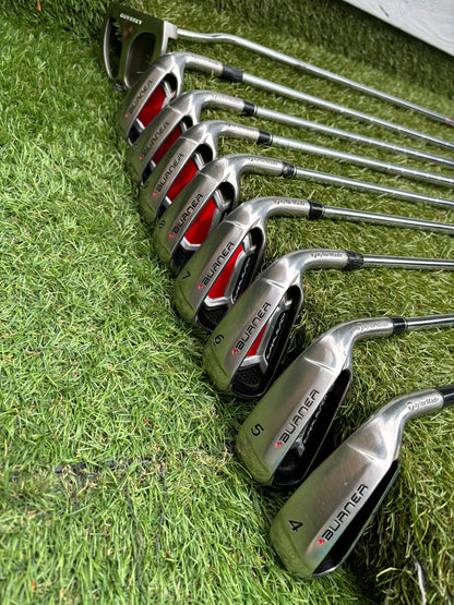 Callaway GBB Epic Adjustable Driver + TaylorMade Burner Irons (4–SW) + Ping i15 Hybrid + r7 Draw 5 Wood + Odyssey Marxman Putter