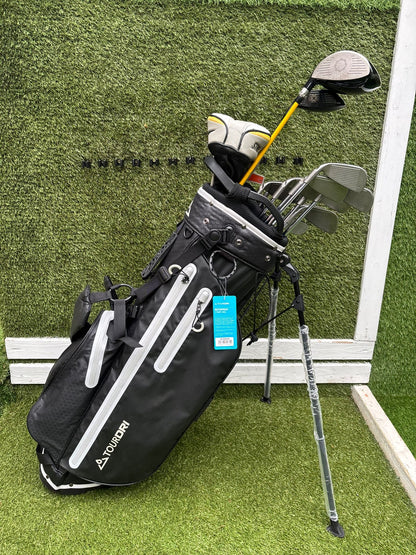 PING G5 Irons, Callaway XR 5 Wood, Nike SQ Dymo Driver, Vokey Wedge & Brand New Waterproof Stand Bag Golf Set