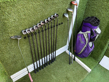 Yonex Super ADX 400 Ladies Golf Set with TaylorMade Burner Woods & PING Bag