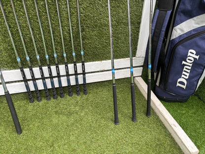 Dunlop MPX Golf Set with Matching MX II Woods, Confidence HC7 Putter & Dunlop Stand Bag