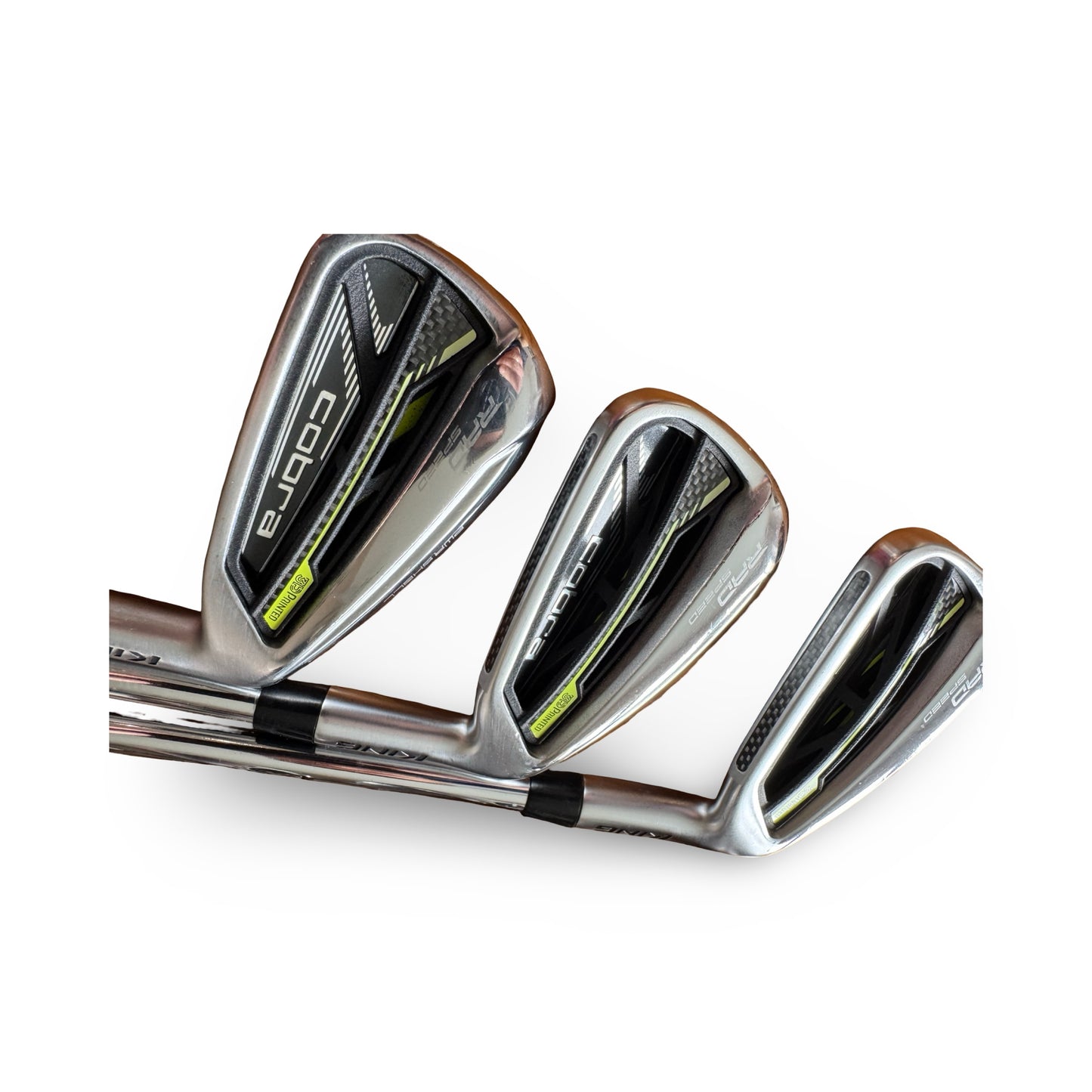 Cobra King Rad Speed 5-PW 3D Printed Stiff KBS Tour Shafts VGC Fast Delivery