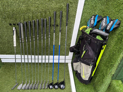 PING G2 / G5 Complete Golf Set – Cleveland Milled Putter & Nike Vapor Stand Bag