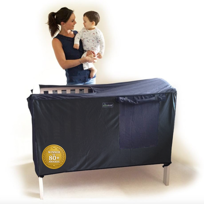 SnoozeShade for Cots: blackout sleep shade for cots (120 x 60 cm mattress)