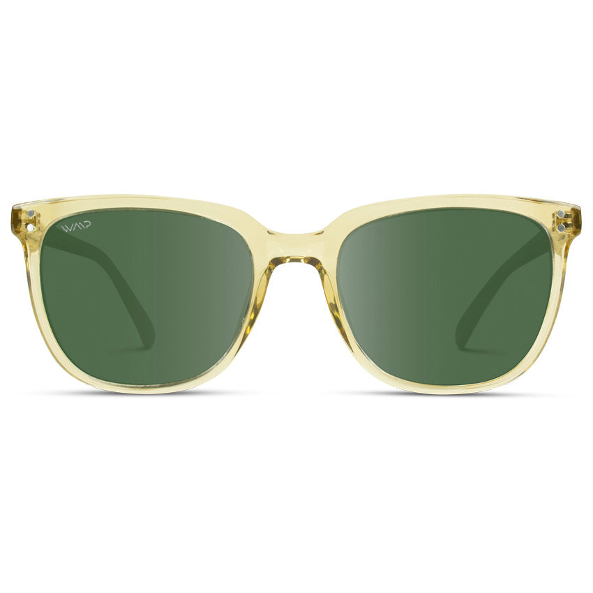 Lunettes de soleil polarisées unisexes ABNER en cristal champagne par WMP Eyewear