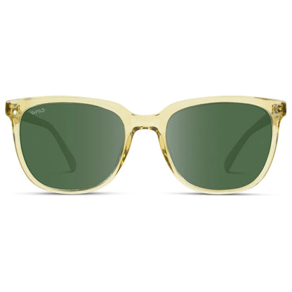 Lunettes de soleil polarisées unisexes ABNER en cristal champagne par WMP Eyewear
