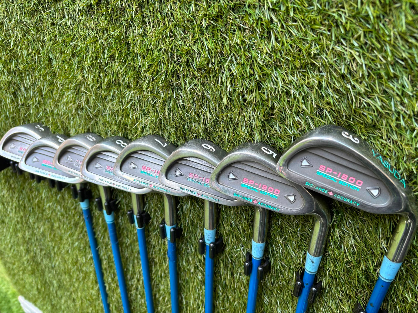 Ladies Yasuda SP-1800 Irons, Callaway Big Bertha Driver, Ping Rhapsody 7 Wood, Ben Sayers Hybrid & Stand Bag