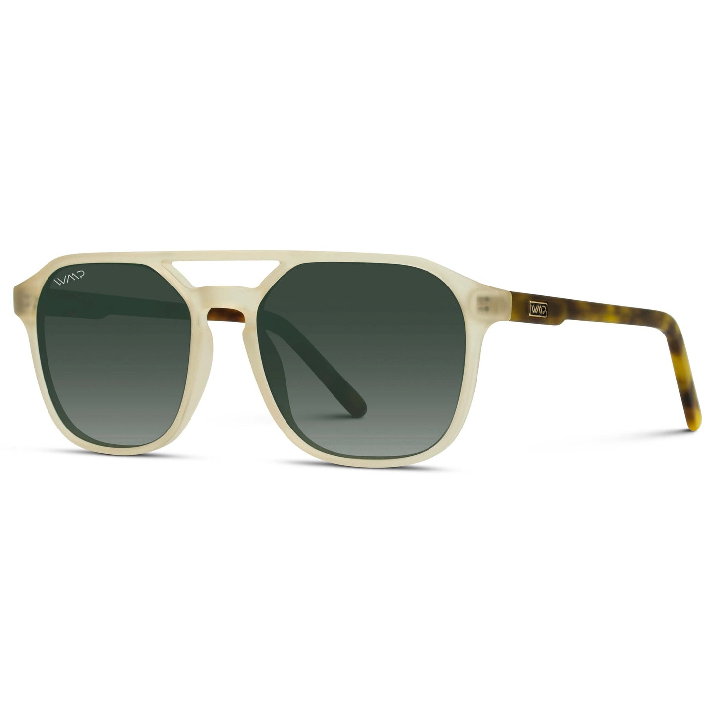 HUNTER Men's Double Bridge Aviator Sunglasses in Tortoise Champagne by WMP Eyewear