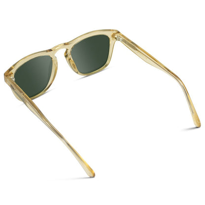 DASH Modern Unisex Sunglasses in Champagne Crystal Green by WMP Eyewear