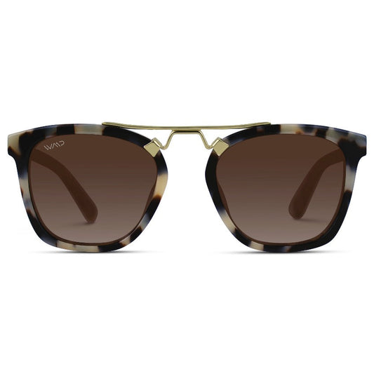 DEMI Oversized Women's Sunglasses in Beige Tortoise by WMP Eyewear UK