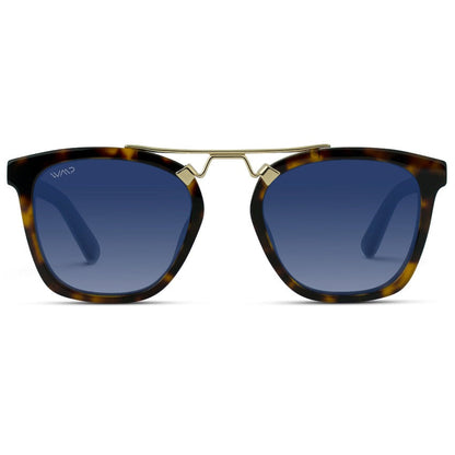 Lunettes de soleil oversize DEMI pour femme, couleur écaille de tortue, marron whisky, par WMP Eyewear UK
