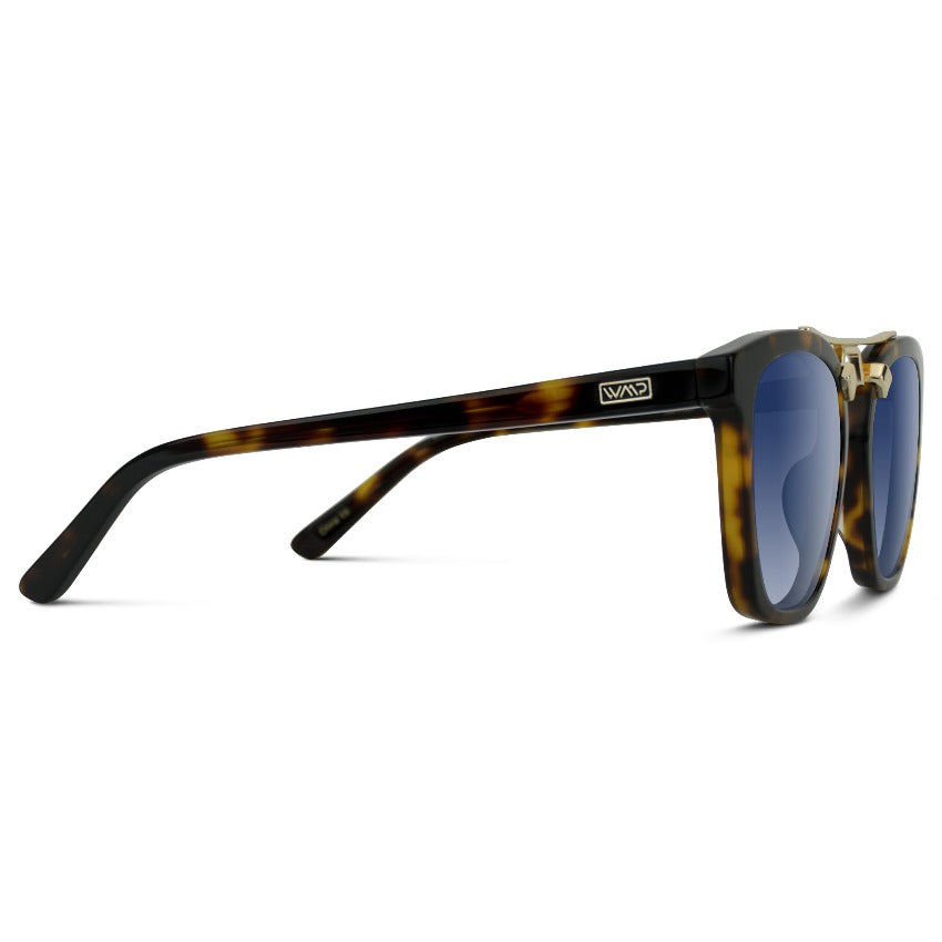 Lunettes de soleil oversize DEMI pour femme, couleur écaille de tortue, marron whisky, par WMP Eyewear UK