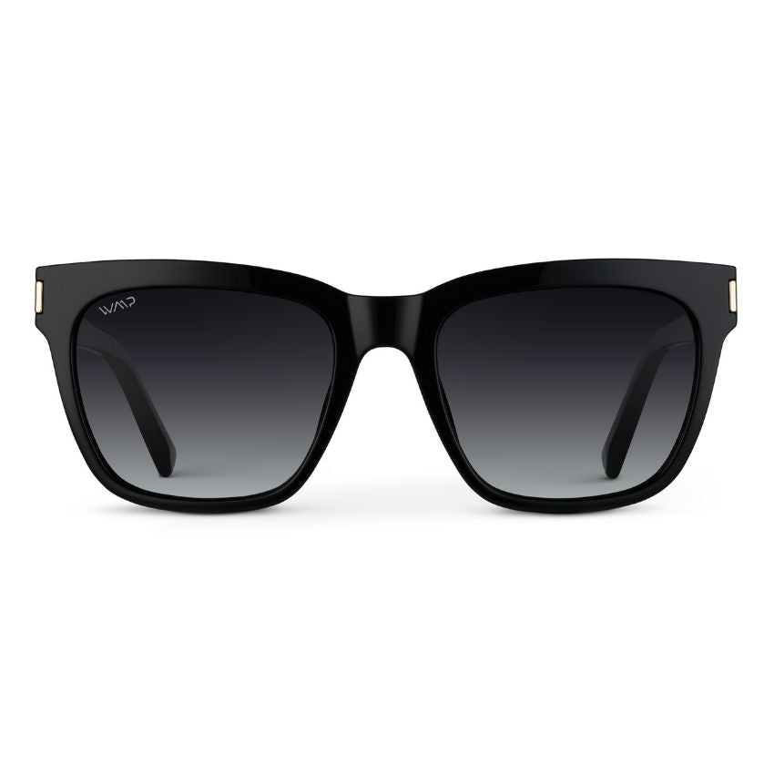DAKOTA Thick Framed Women's Sunglasses in Black by WMP Eyewear