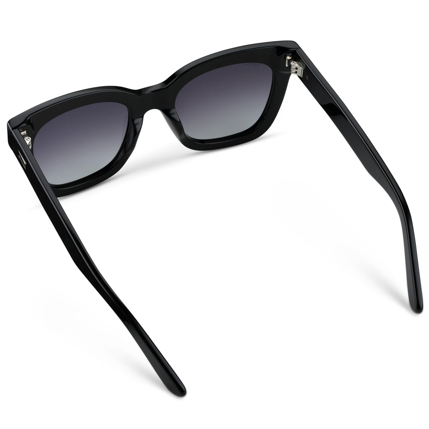 STORMI Cat Eye Women's Sunglasses in Glossy Black by WMP Eyewear