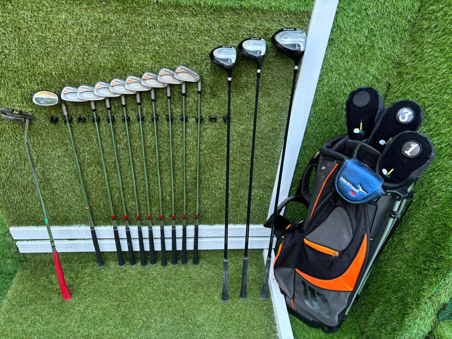 RAM FX3 Complete Golf Package  MD Players Putter & Wilson Stand Bag