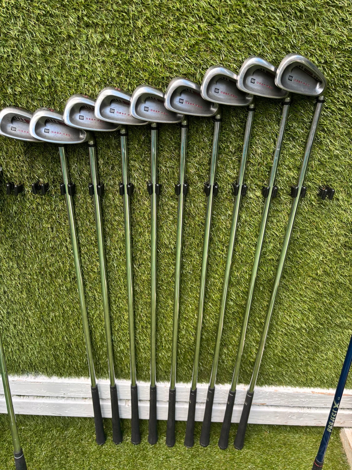 Wilson Deep Red Irons, Nike VR II Pro Woods, Brand New Putter & Wilson Cart Bag