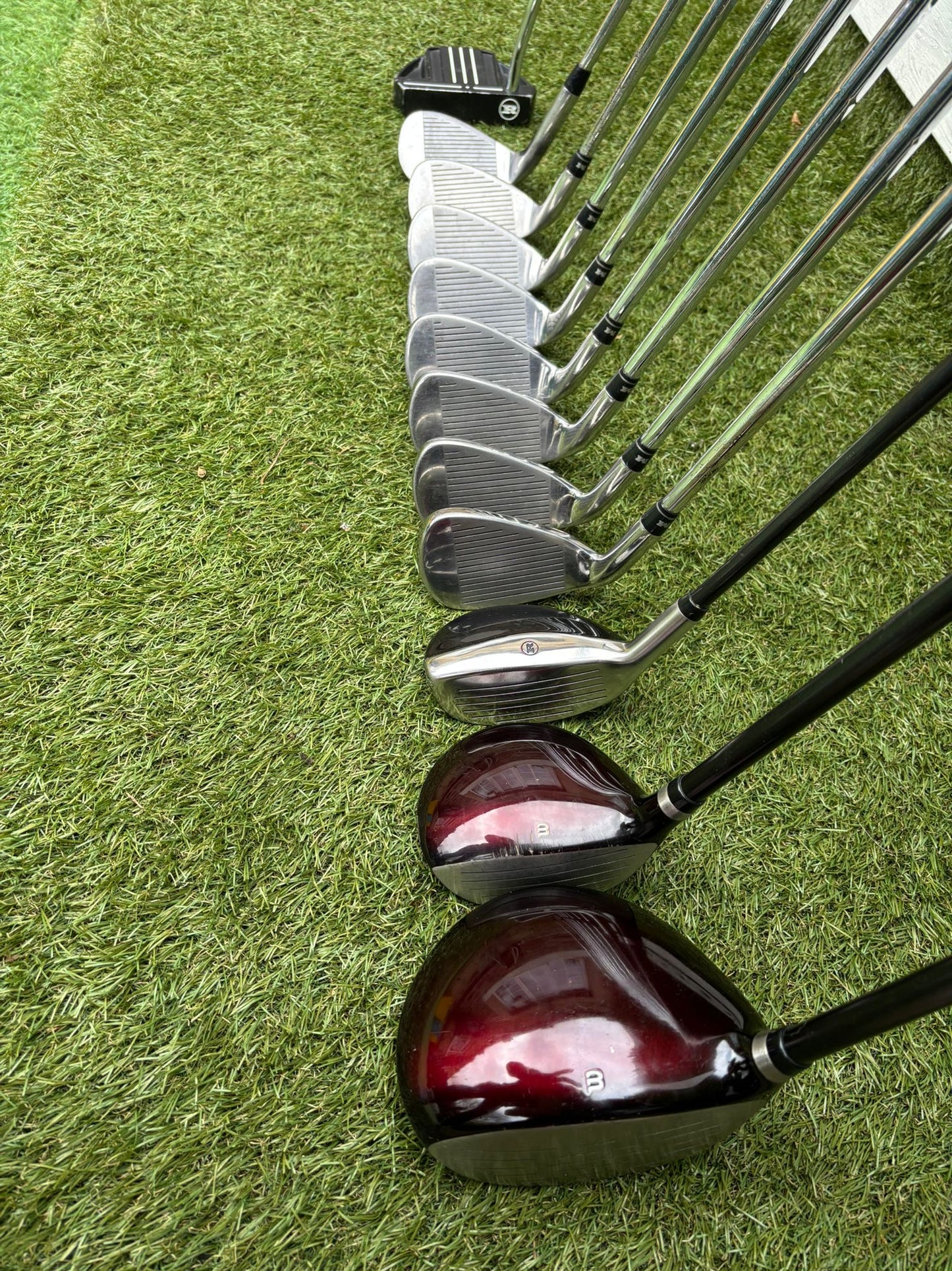 Wilson Deep Red Woods + Ram Concept Irons Set + Mizuno Stand Bag - Free P&P