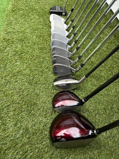 Wilson Deep Red Woods + Ram Concept Irons Set + Mizuno Stand Bag - Free P&P