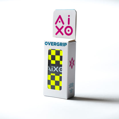 Aixo Checker Dry Overgrip Black & Yellow