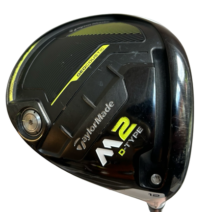 TaylorMade M2 D-Type 12 Degree Pro 56 Regular Flex Graphite Shaft Head Cover Included Golf Pride Mid Size Grip - RH