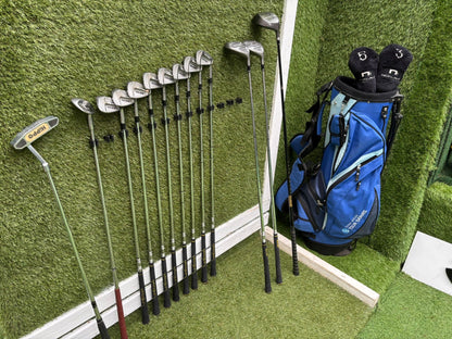 Nicklaus Linear Dynamics Golf Set with Snake Eyes Maraging Steel Driver, Matching Woods & Stand Bag