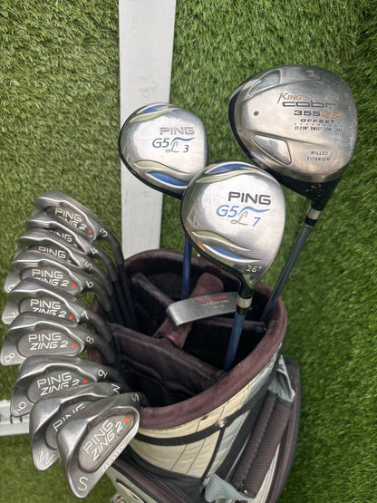 Ladies Ping Zing 2 Red Dot Full Set – Ping Woods + Cobra Driver | Ladies Graphite Shafts £264.00 Delivered