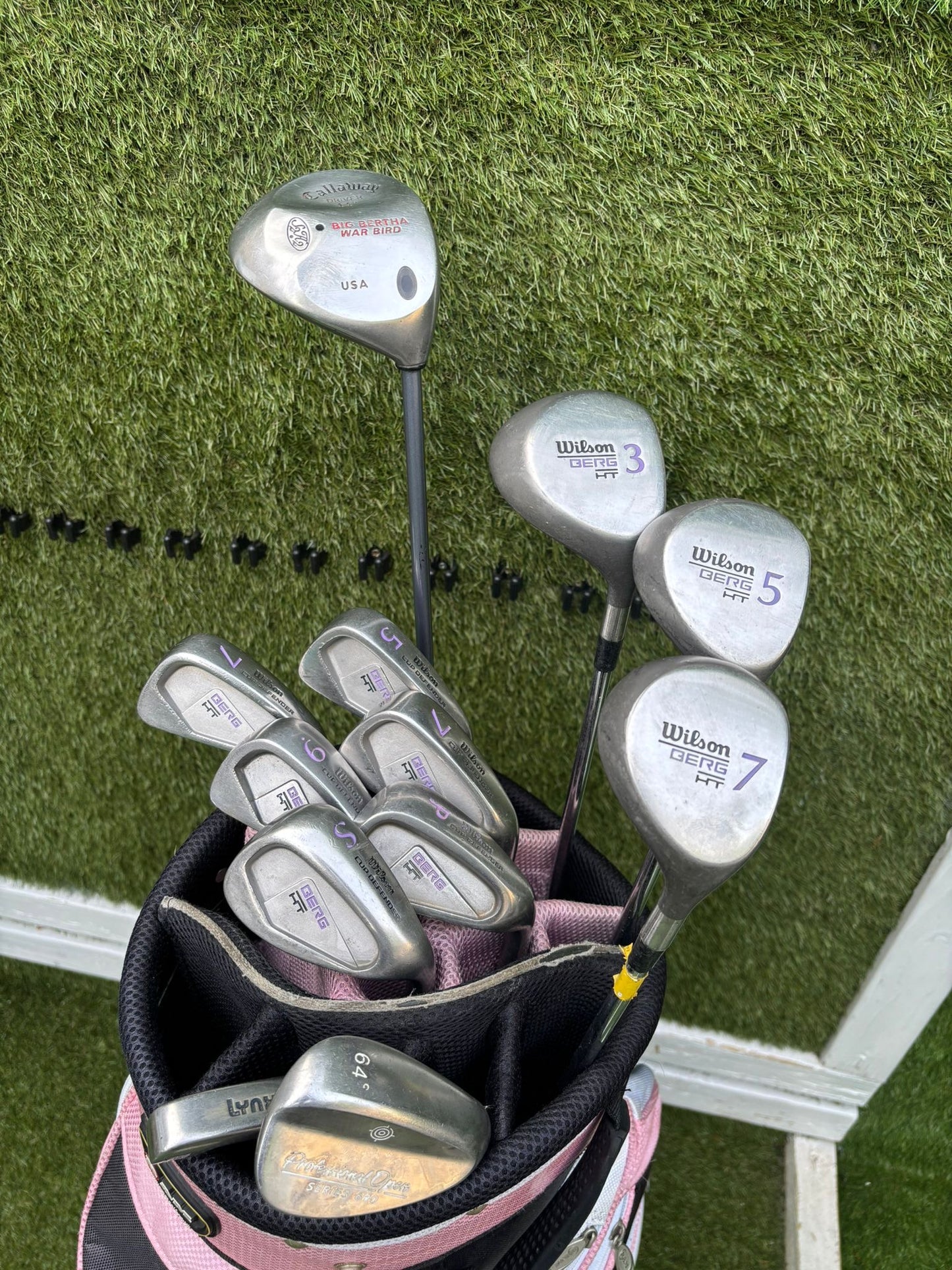 Wilson Berg HT Ladies Golf Set with Callaway Big Bertha War Bird Driver & Cart Bag