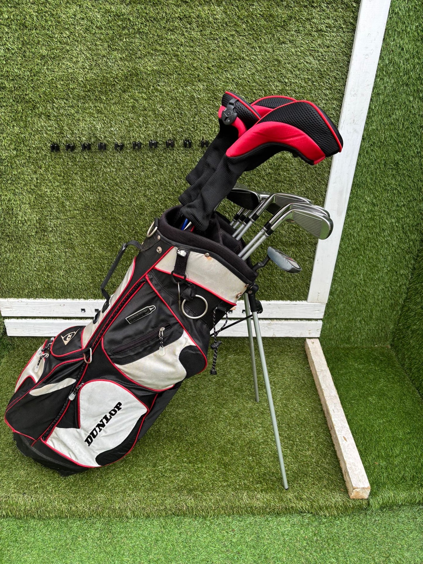 Slazenger Big Ezee Iron-Wood Golf Set V300 Driver Hybrid Stand Bag Free P&P