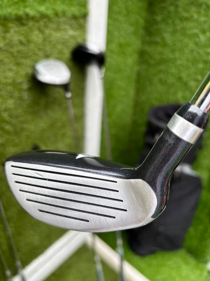 Unused and Boxed Dyna-Tech “Tech Force” Full Golf Set (5–SW) + Driver, 3 Wood, Hybrid + Bag