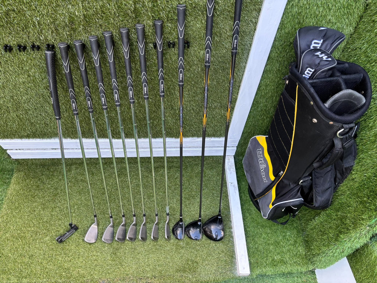 Wilson Ultra High Launch Complete Golf Set – 5–SW Irons, Matching Woods, Putter & Wilson Stand Bag